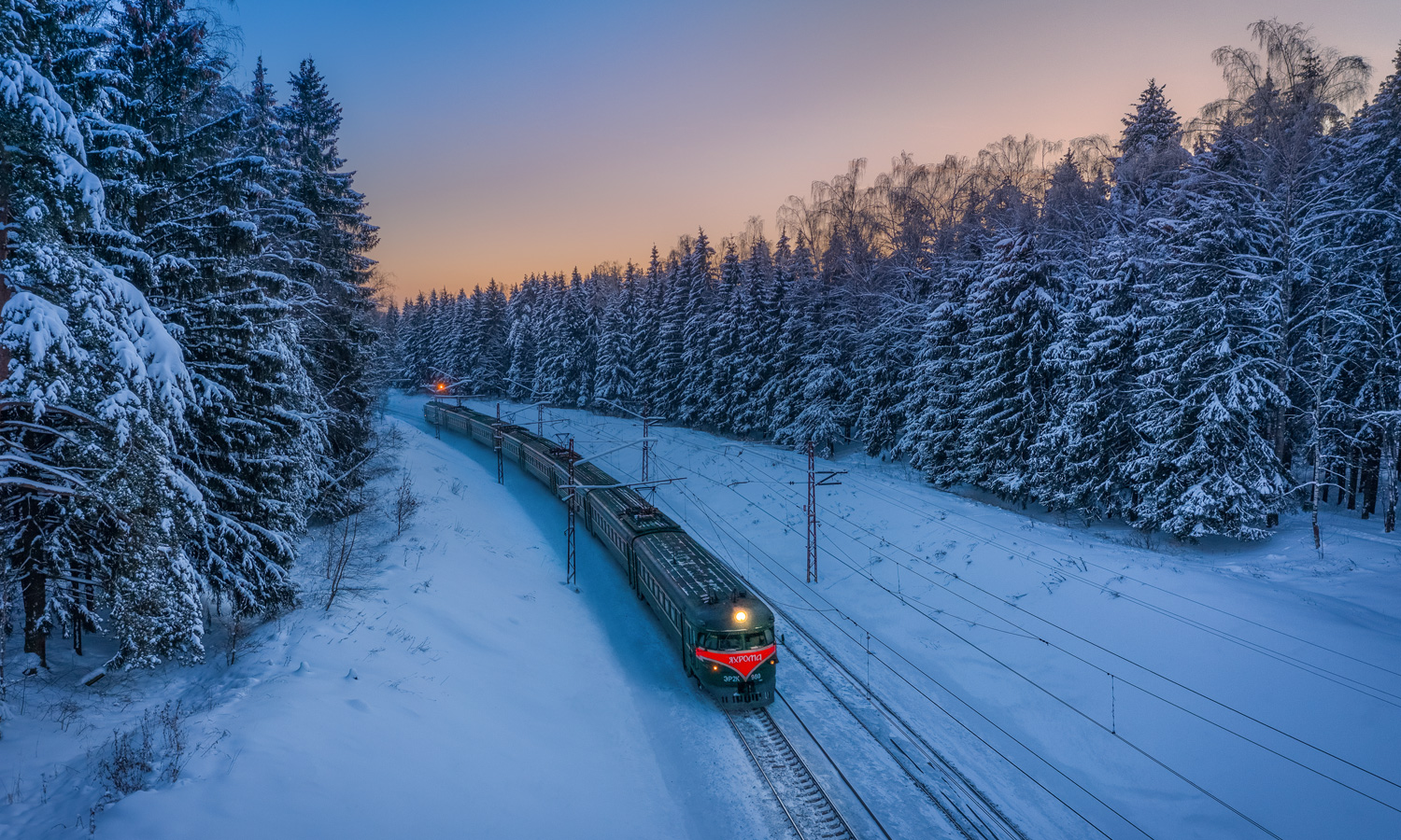 Железная дорога зимой