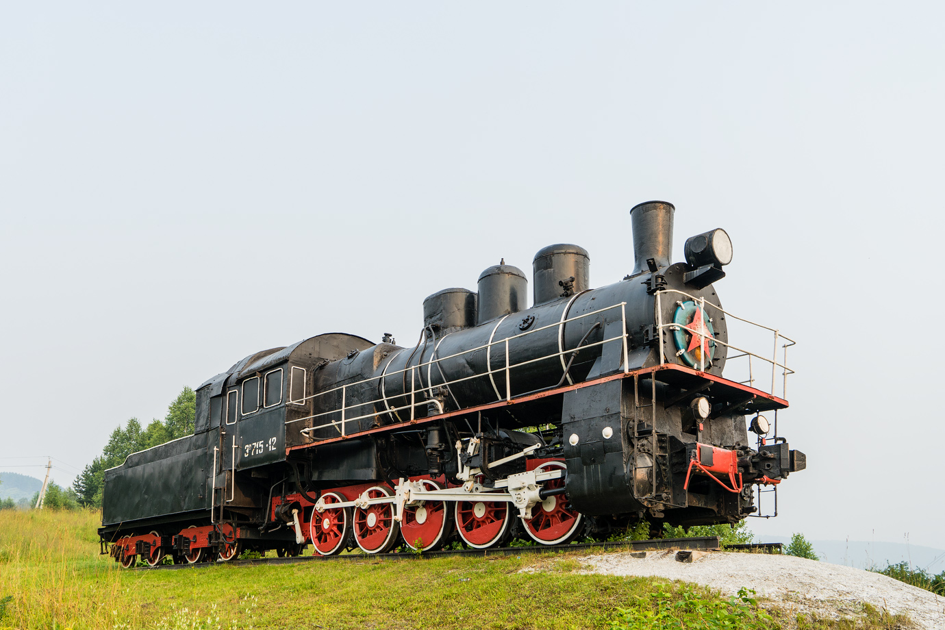 Эм715-12; West Siberian railway — Monuments