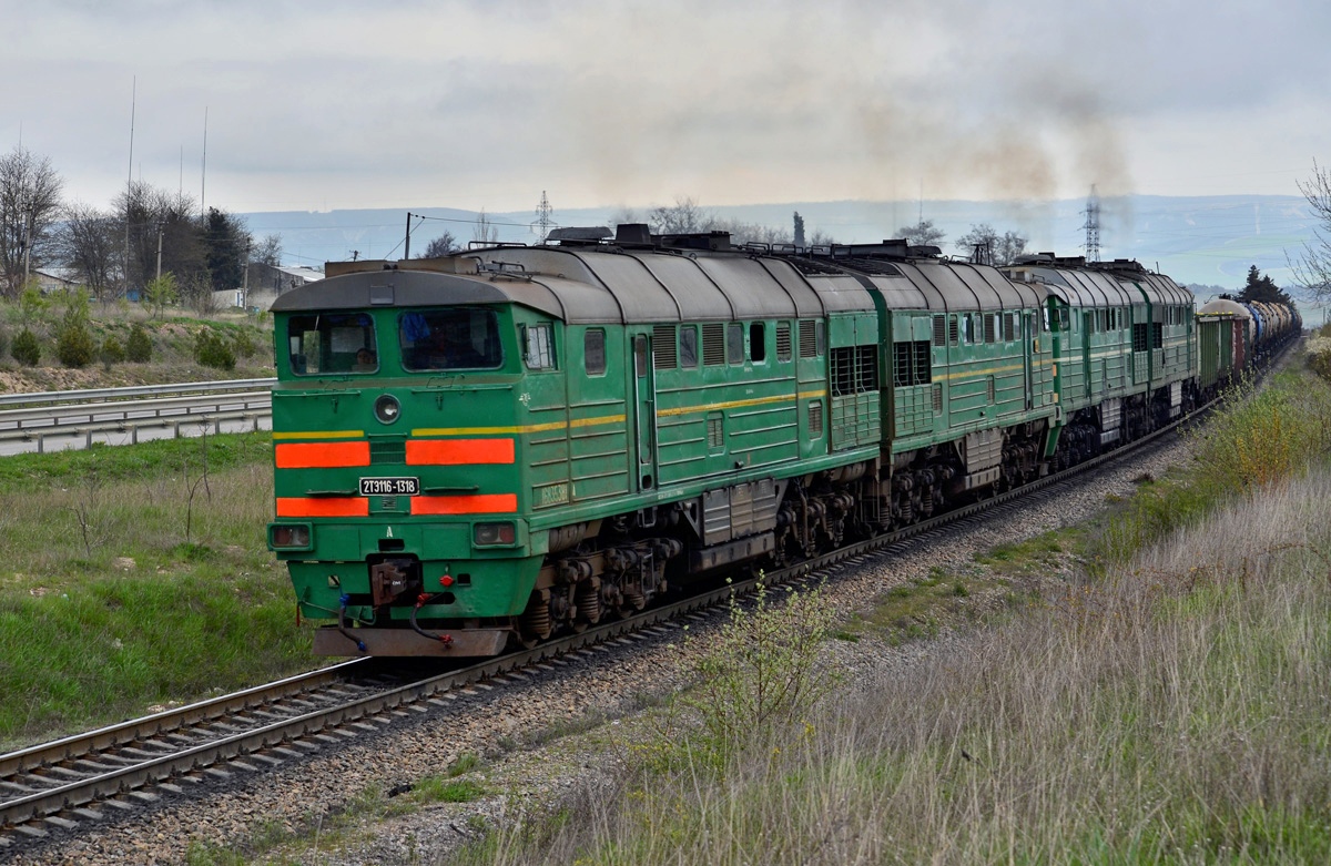 Тепловозы везут. 2тэ116 1660. Тепловоз 2тэ116 товарный. Тепловоз 2тэ116 на Украине. Тепловоз 2тэ116 Крым.