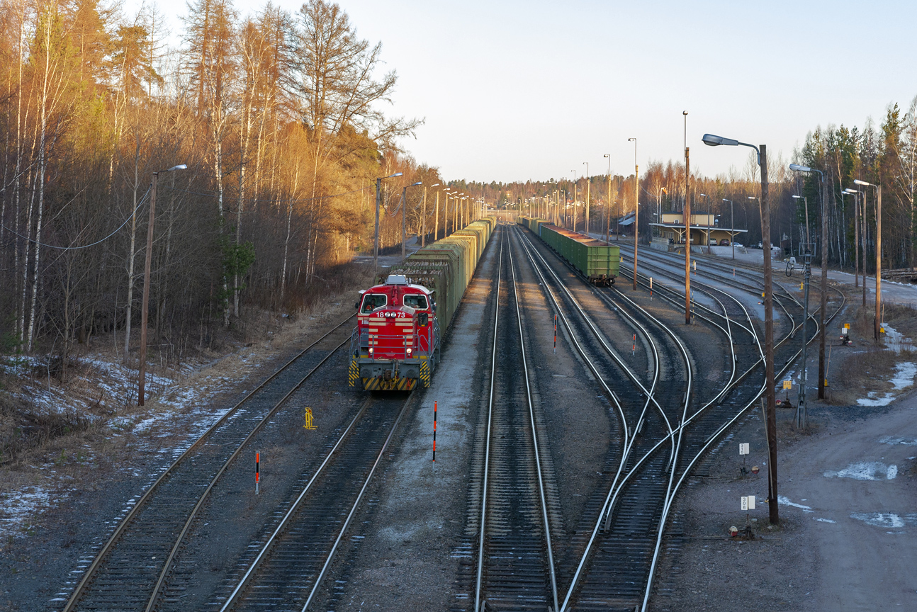 Dr14-1873; Железные дороги Финляндии — Станции и перегоны
