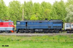 ВЛ80С-1492 (Gorky Railway); 2ТЭ10В-3089 (Kolej Wschodniosyberyjska)