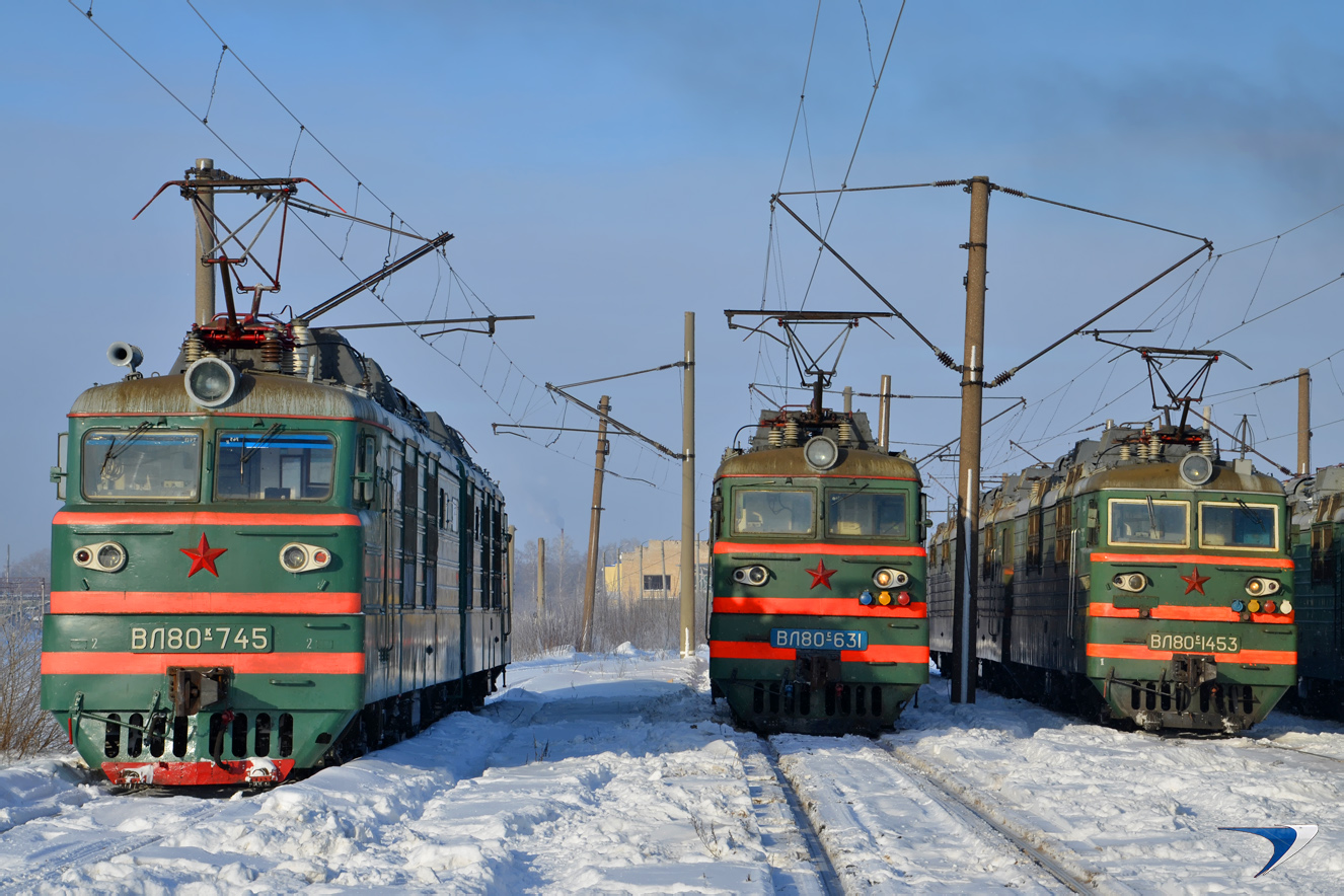 ВЛ80К-745; ВЛ80С-631; ВЛ80С-1453А