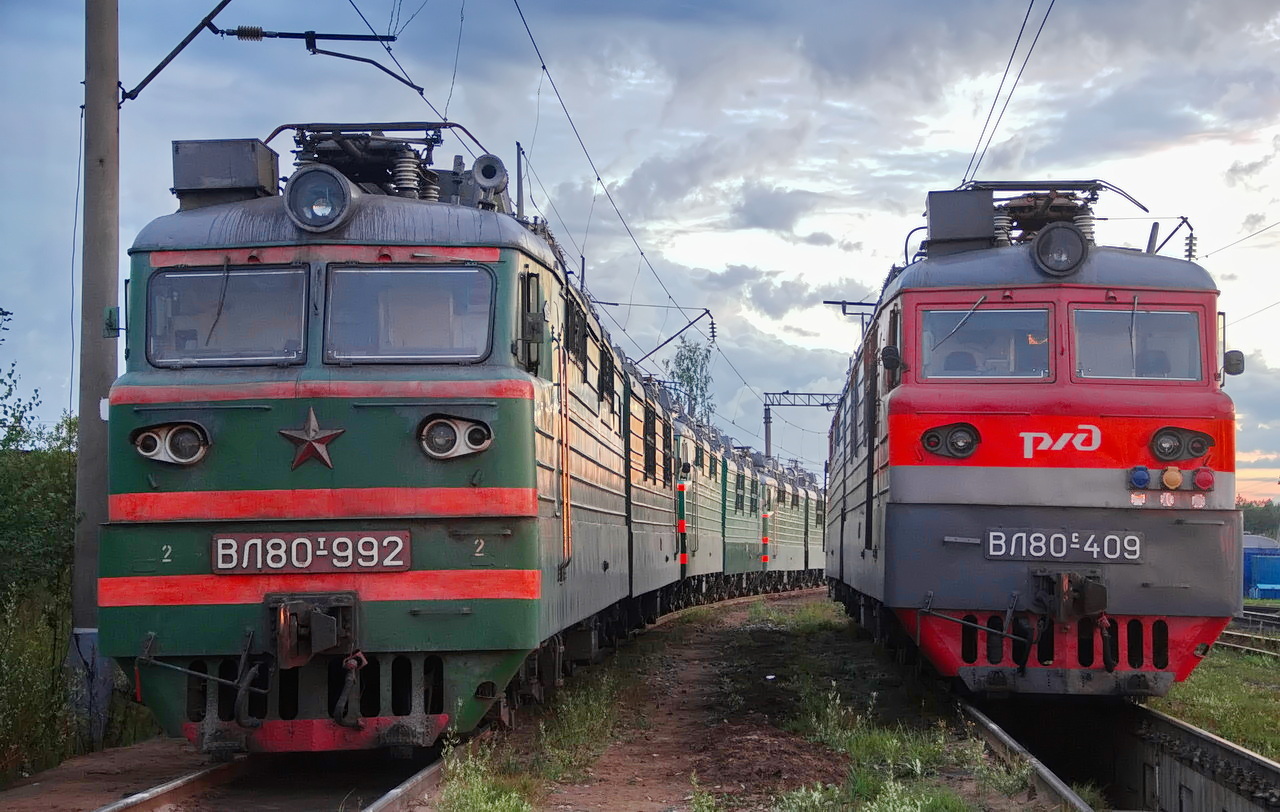 ВЛ80Т-992; ВЛ80С-409