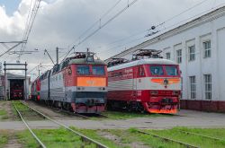 ЧС6-025 (October Railway); ЧС7-141 (Moscow Railway)