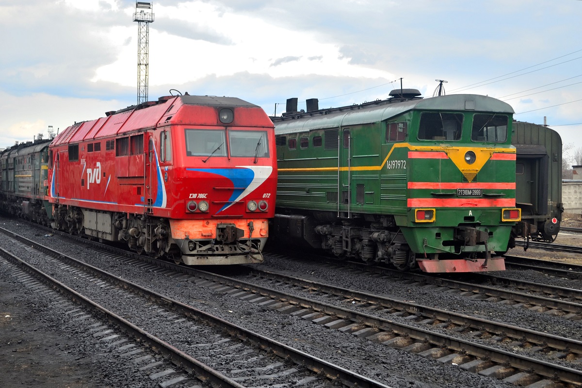 ТЭП70БС-072; 2ТЭ10М-2899