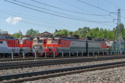 ЧС7-136 (Moscow Railway); ЧС7-138 (Moscow Railway); ВЛ10У-681 (Moscow Railway); ВЛ11М-201 (Moscow Railway)