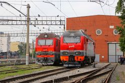 ЭП2К-282 (West Siberian railway); 2ЭС6-1255 (South Urals Railways)