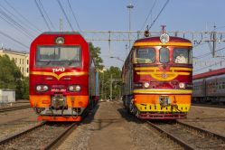 ЭП2К-392 (October Railway); ТЭП60-0904 (October Railway)