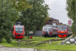 РА2-048 (South Urals Railways); ЭД4М-1012 (Sverdlovsk Railway); РА3-085 (Northern Railway)