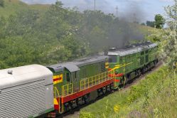 2ТЭ10Л-2933 (Moldovan Railways); ЧМЭ3-4718 (Moldovan Railways)
