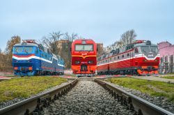 ЭП2К-175 (October Railway); ЧС7-257 (Moscow Railway); ЧС7-008 (Moscow Railway)