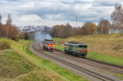 2ТЭ10М-3567 (Белорусская железная дорога); 2ТЭ116У-0316 (Октябрьская железная дорога)