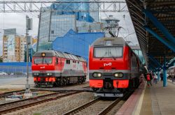 ЭП2К-447 (Kuybyshev Railway); ТЭП70БС-359 (Kuybyshev Railway)