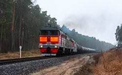 ЭП1М-492 (Горьковская железная дорога); 2ТЭ116-1560 (Октябрьская железная дорога)