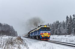 П36-0110 (Moscow Railway); 3М62У-0064 (October Railway)