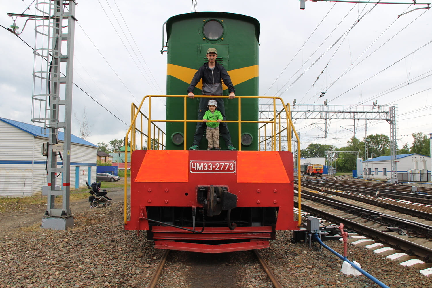 People and Animals on Railway