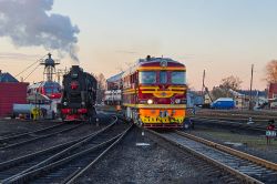 ТЭП60-0904 (October Railway); Л-1344 (October Railway)