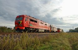 ТЭП70-0517 (Kaliningrad railway); ТЭП70БС-002 (Lithuanian Railway); ТЭП60-0927 (Lithuanian Railway)