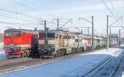 2ЭС6-841 (Kuybyshev Railway); 2ЭС6-946 (Kuybyshev Railway); 2ТЭ10УТ-0078 (South Urals Railways); 2ТЭ116-009 (Novorossia Railway); 2ТЭ116-015 (Novorossia Railway); 2ТЭ116-1323 (Novorossia Railway); 2ТЭ116-1348 (Novorossia Railway); 2ТЭ116-1631 (Novorossia Railway)
