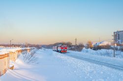 ТЭП70БС-196 (Gorky Railway); ЭД4М-0220 (South Urals Railways); ЭД4М-019503 (West Siberian railway)