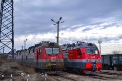 3ЭС5К-773 (Zabaikal Railway); 2ЭС4К-140 (North Caucasus Railway)