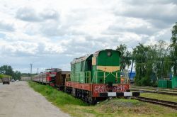 ЭД9Т-0012 (Moscow Railway); ЧМЭ3Э-6705 (Crimea railway); ЭД2Т-0050 (Moscow Railway)