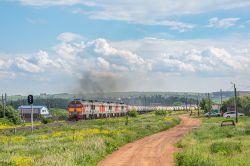 2ТЭ116У-0280 (Kuybyshev Railway); 2ТЭ116У-0057 (Kuybyshev Railway); 2ТЭ116У-0311 (Kuybyshev Railway)