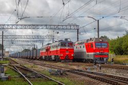 2ТЭ116-1349 (Октябрьская железная дорога); 2ЭС6-1547 (Октябрьская железная дорога)