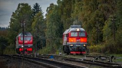2М62У-0044 (October Railway); ТЭП70БС-268 (October Railway)